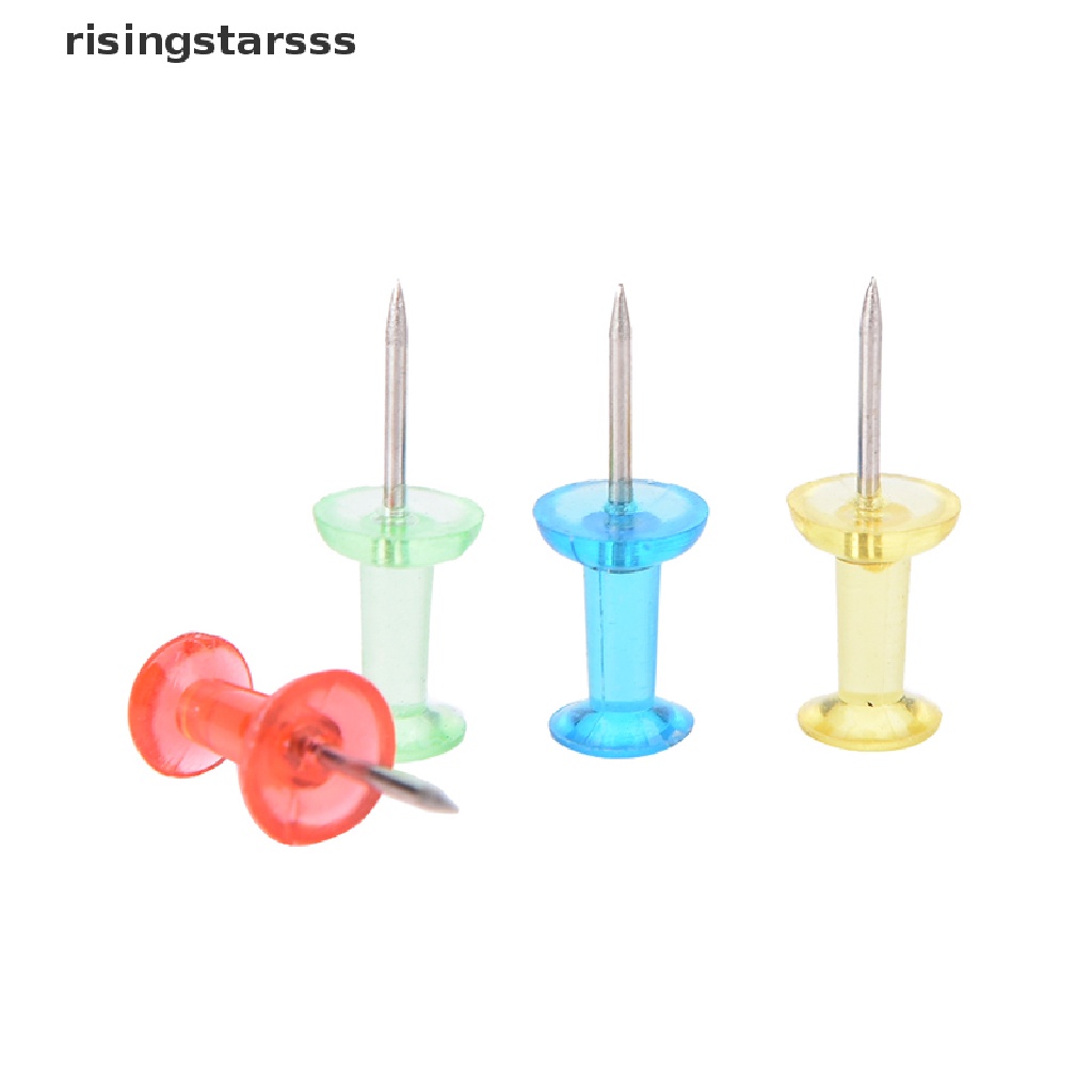 Rsid Span-new 100x MultiColoured Translucent Aneka Push Pin Gambar Papan Gabus Dekorasi Kantor Jelly