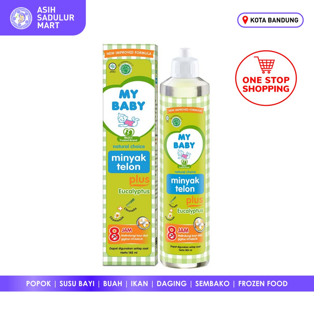 My Baby Minyak Telon Plus 145ml/8jam/6jam/57ml/85ml/90ml/100ml Murahbanget Gosend Bandung Promo