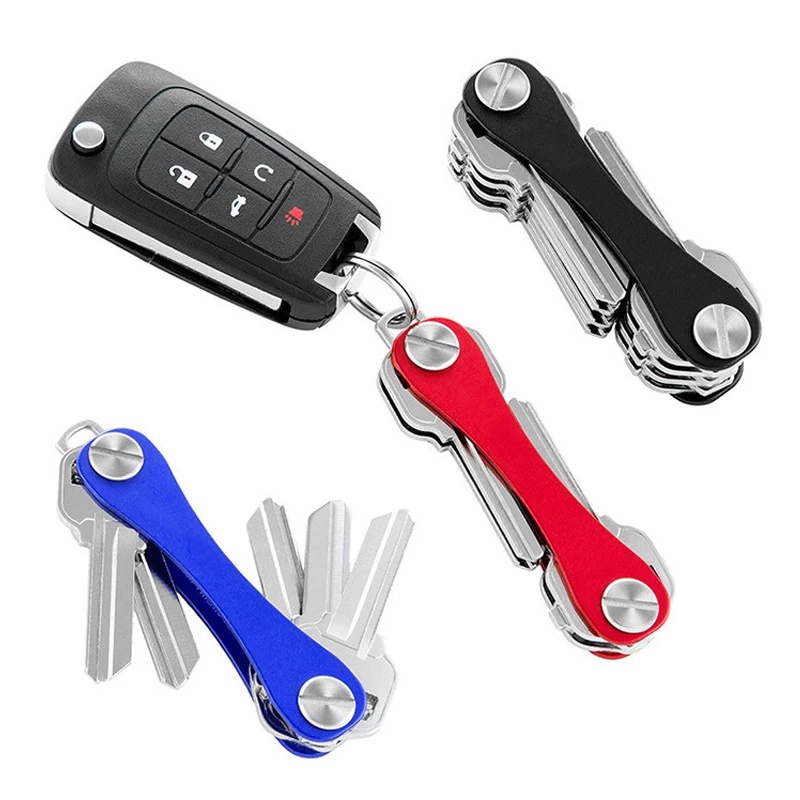 Dompet Fashion Tempat Kunci Logam Logam/EDC Kotak Kunci Pribadi/Gantungan Kunci Mobil Pintar Untuk Pria Compact Clip Key Organizer