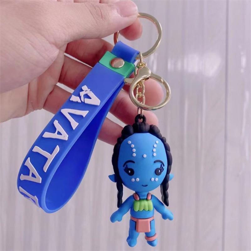 Movie Avatar Keychain Jake Sully Neytiri Figure Toys PVC Model Doll Pendant Keyring Kids Christmas Gift