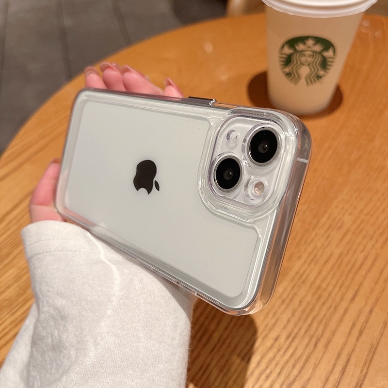 Space Case Bening TPU Clear Case Tebal Transparan For iPhone 13 12 11 Pro Max X Xs Xr Xsmax 8Plus 7Plus 8 7 12Mini 13Mini Soft Case Bening Iphone Transparan Casing bening Camera Protector Softcase Iphone Iphone Clear Case Iphone Soft Case