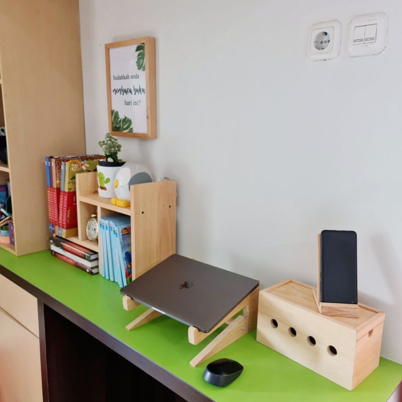 Stand Hp Kayu I Stand Holder Kayu I Tempat Dudukan Handphone