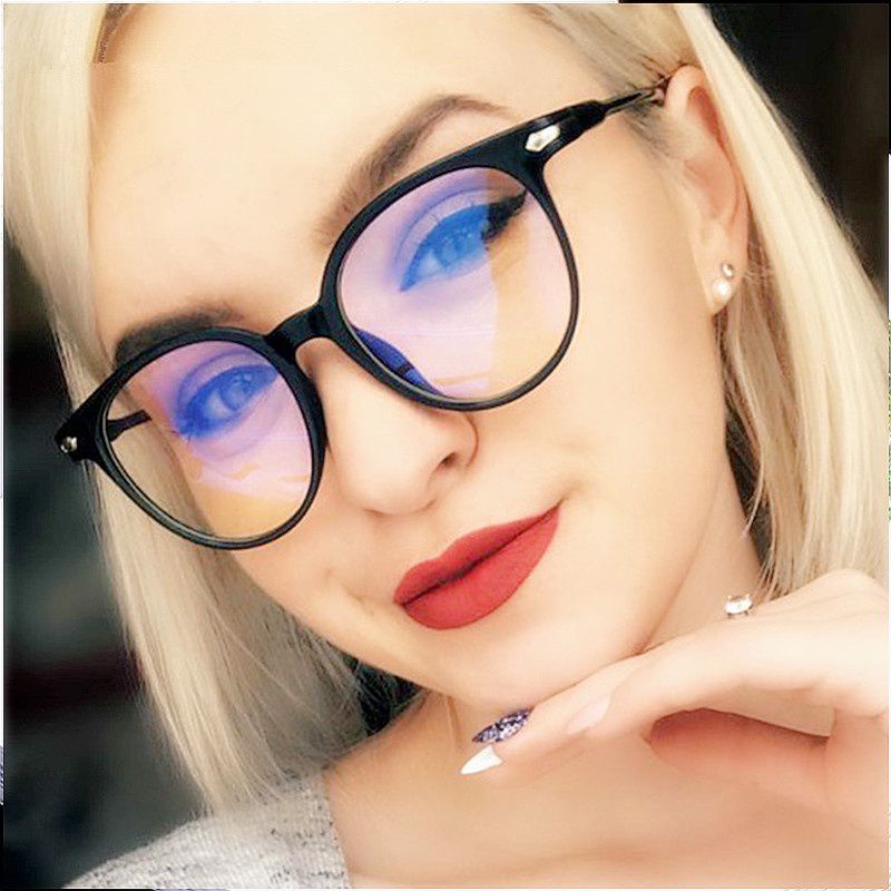 KACAMATA BUNDAR STYLE  GAGANG PLASTIK FASHION ANTTI RADIASSI - BEPINK JURAGAN