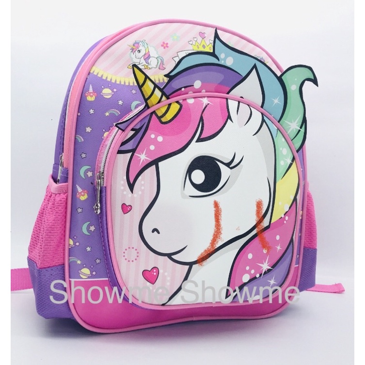 SHOWME TAS RANSEL ANAK SEKOLAH PAUD - TK 13INCI TIMBUL KUALITAS PREMIUM KITTY - HELLO KITTI BAHAN TEIGA