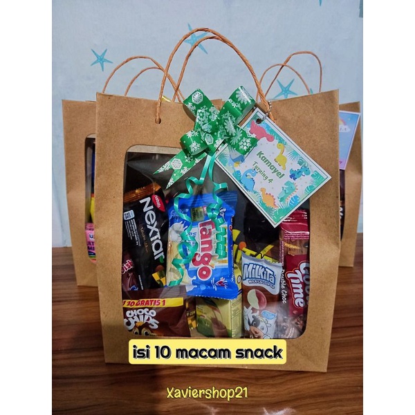 

Ready Paket snack Kemasan Paper Bag (FREE CARD)