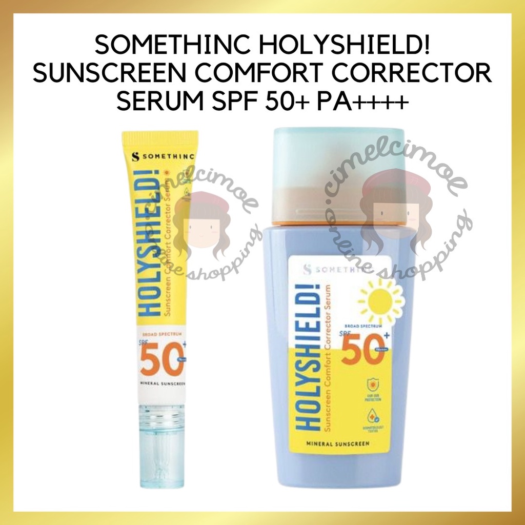 [PROMO SPESIAL] BPOM SOMETHINC HOLYSHIELD! SUNSCREEN COMFORT CORRECTOR SERUM SPF 50+ PA++++ 100% ORIGINAL TERMURAH