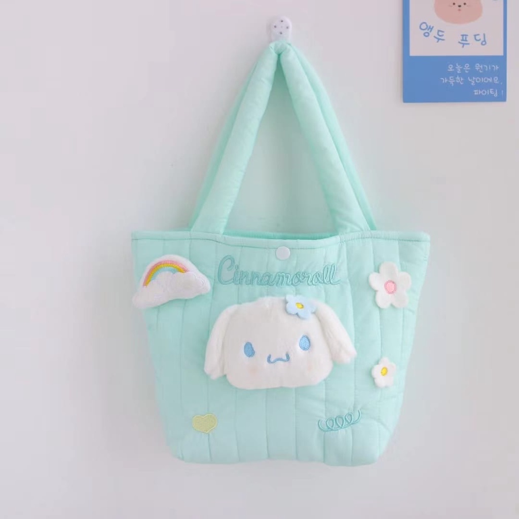 Tas Bahu Boneka Cartoon Color Bahan Plush