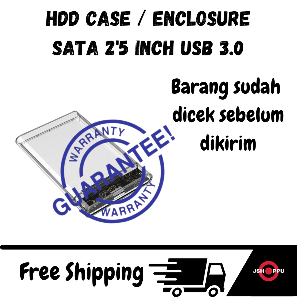 Enclosure HDD HARDISK Case Casing Hardisk External hdd Case 2.5&quot; Inch SATA USB 3.0