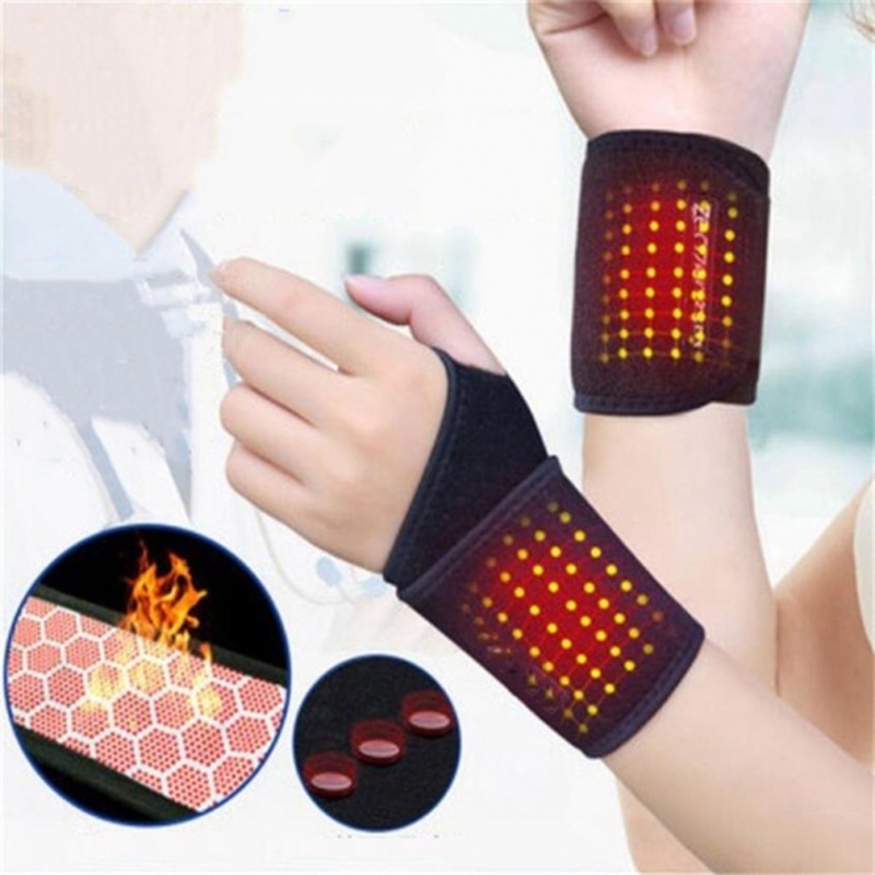 Self-heating Magnet Wrist Support Brace Guard Protector Pad Musim Dingin Tetap Hangat Band Olahraga Pelindung Gear Bracers