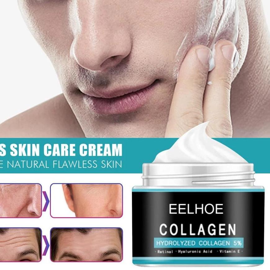 4.4 SALE EELHOE Collagen Cream Penghilang Keriput Pelembab Wajah Pria Krim Anti Kerut Cream Anti Ker