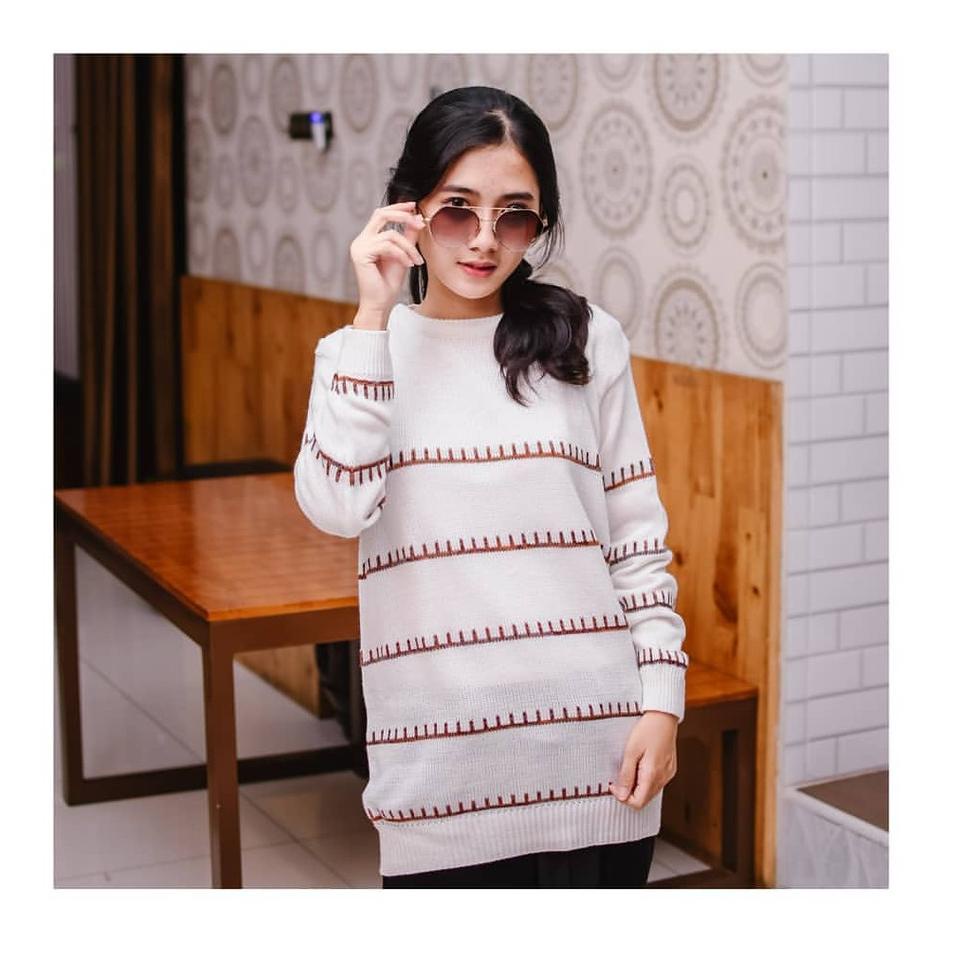[R-1W ❤] Deluna Sweater pria bahan rajut-terviral