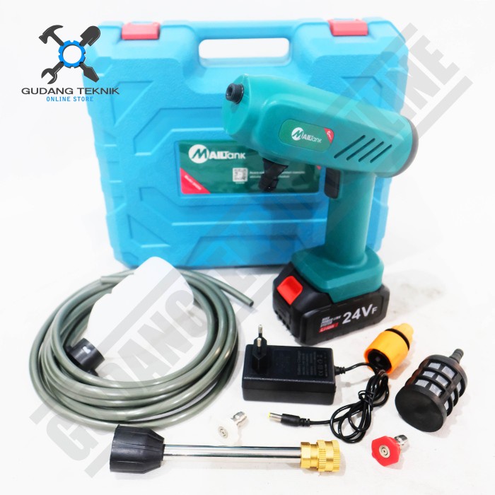 MESIN JET CLEANER SH259 MAILTANK High Pressure BATTERY CORDLESS / Alat Cuci Motor Mobil Penyemprotan Air BATERAI 24V SH-259 MAILTANK