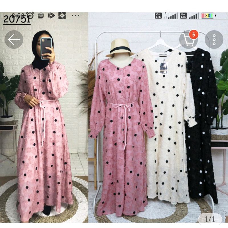 Gamis brukat import premium by VNS