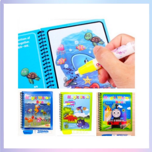 

Magic Water Book Buku Gambar Mewarnai Anak Dengan Pulpen Tinta Air
