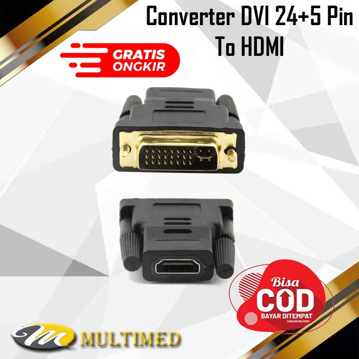 Converter / Konektor Gender DVI 24+5 To HDMI
