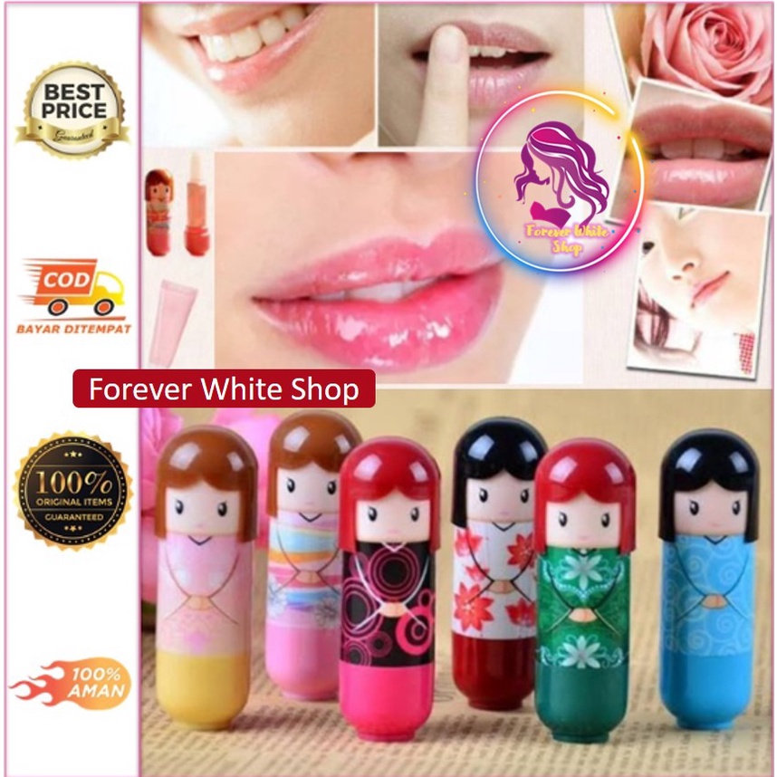 [NEW] Lipbalm Fruit Harajuku Kimono Miss Girl BPOM Lip Tint Korea Lucu / Lip gloss Magic Pink Lipglo