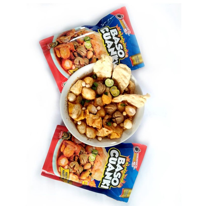 Baso Cuanki Basranger Extra Pedas Jeruk Limau Asli Baso Beneran Khas Bandung 200 g