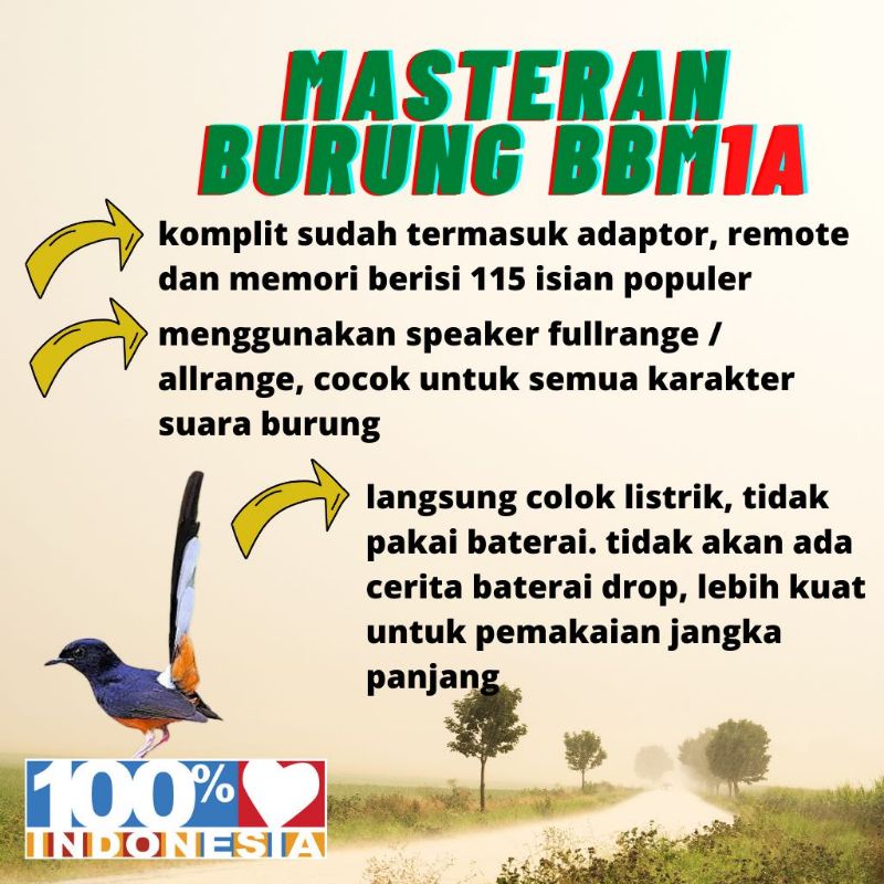 BBM1A SPEAKER MASTERAN BURUNG DIGITAL MP3 MONCER KONCER SONO GO BIRD MASTER ORI ORIGINAL JEDA JERNIH