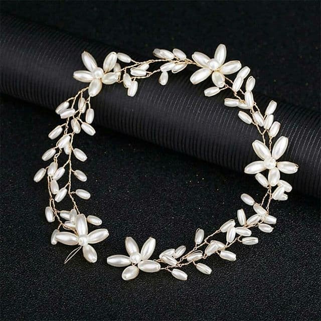 HEADPIECE HIASAN RAMBUT AKSESORIS KONDE PESTA EMAS - ANGELLADY