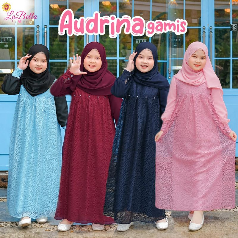 LABELLA GAMIS ANAK 5-12 tahun AUDRINA BROKAT
