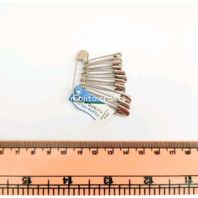 1 Set Peniti Serbaguna / Peniti Jepang Original / Nickle Plated Safety Pin / Peniti High Quality / S