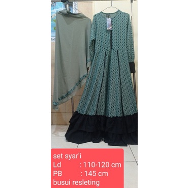 gamis set syar'i ,gamis elegan sangat cocok buat ke pesta, arisan, kondangan pengajian