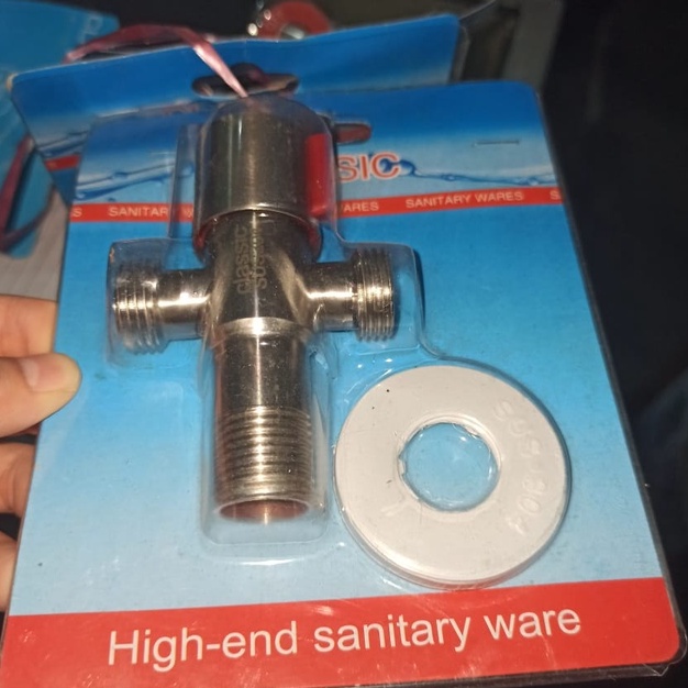 Stop Keran /Stop Kran cabang T stainless (CLASSIC)