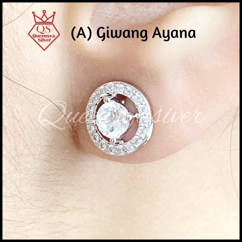 Anting Tusuk Perak | Anting Giwang | Asli Silver 925 Queensya Silver