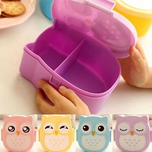 KING [KBA] Kotak Bekal Anak / Kotak Makan Anak / Tempat Makan Anak Lucu / Tempat Makan Lucu / Lunch Box Burung Hantu