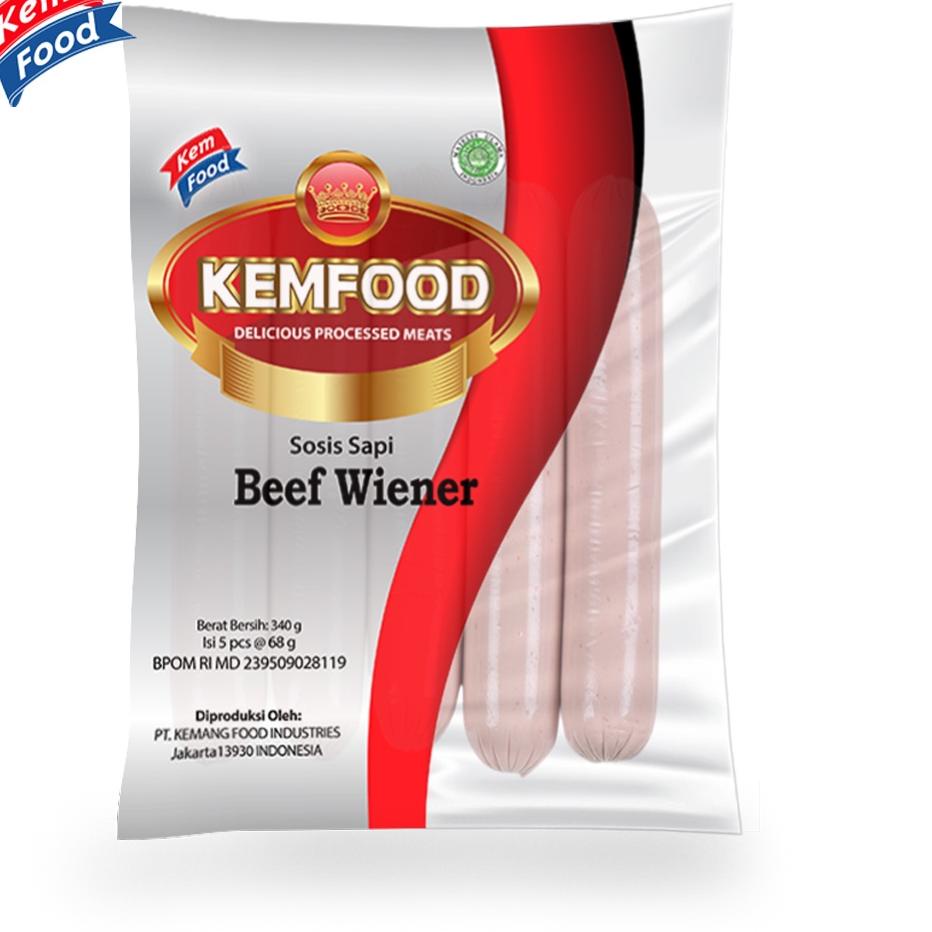 

➡Paling Popular✸➡ Kemfood Beef Sausage Wiener - Sosis Sapi 340gr Z43 ➡