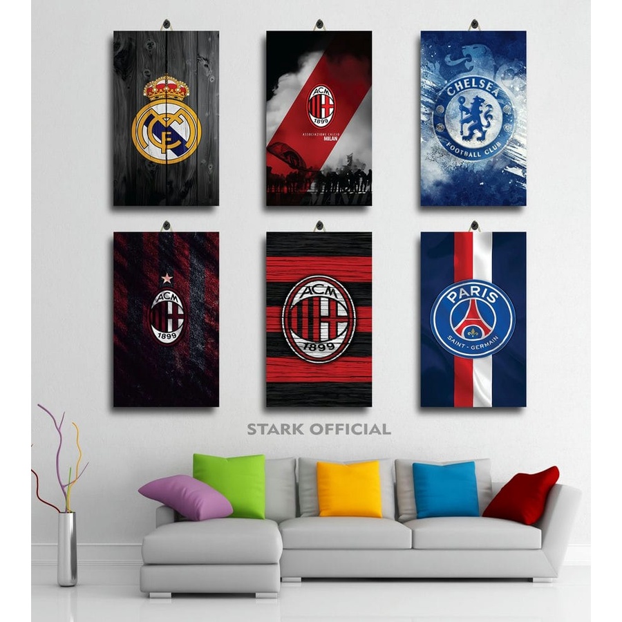 PAJANGAN RUANG JUMBO OLAHRAGA FOOTBALL 20X30 IZLM8/VXFDK/ DEKORASI RUANG AESTHETIC SPORT SEPAK BOLA 