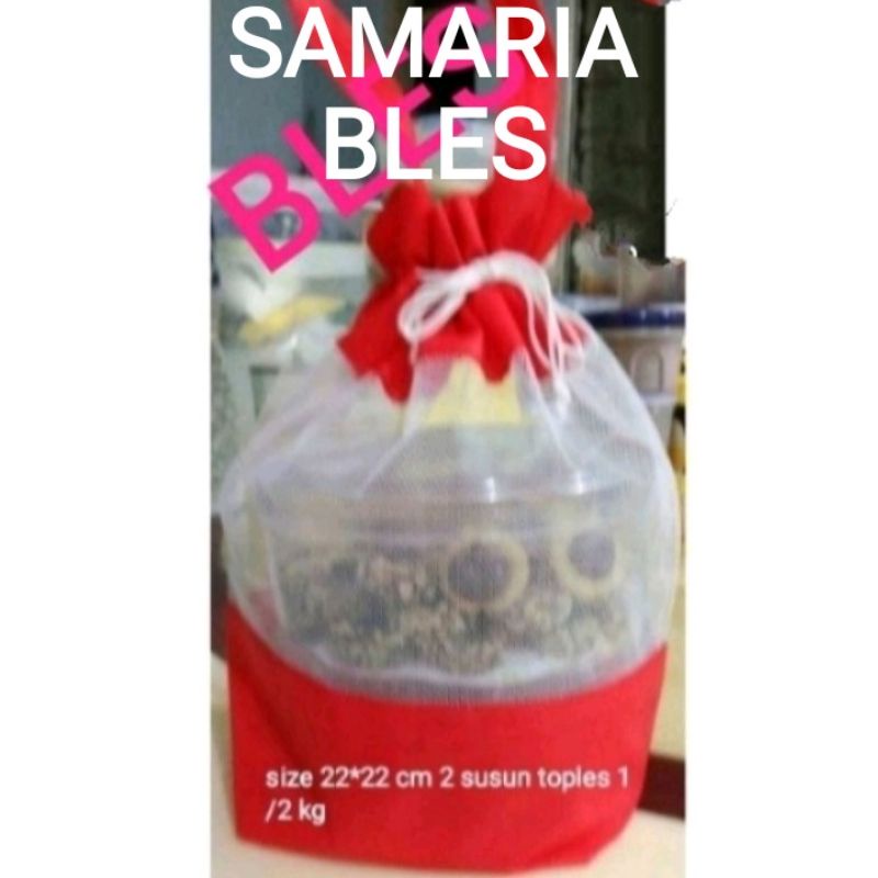 tas serut parcel/ bingkisan kue kering cantik