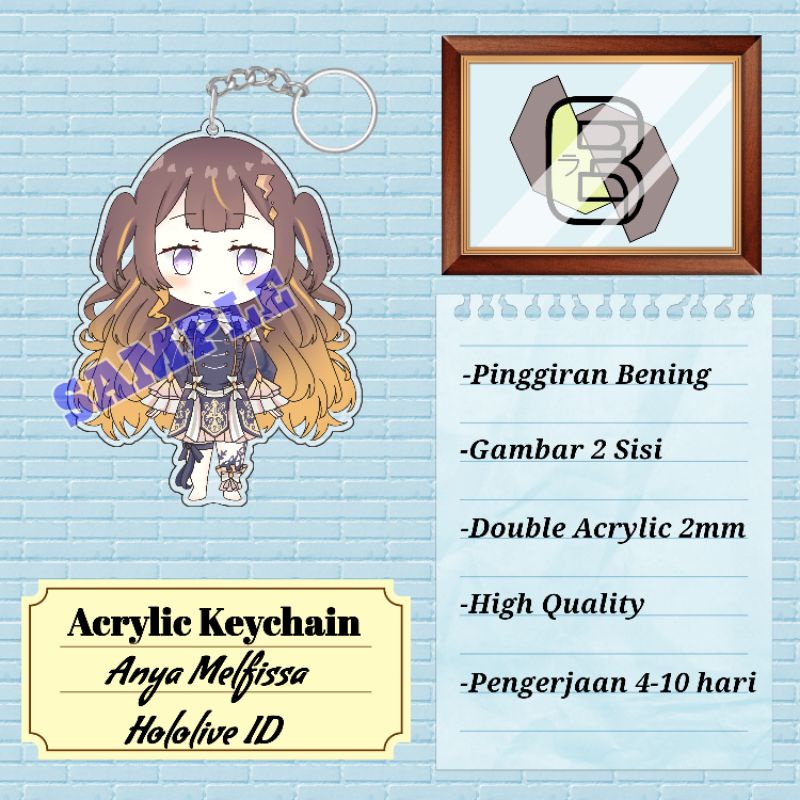 Acrylic Keychain Anya Melfissa -Hololive ID-