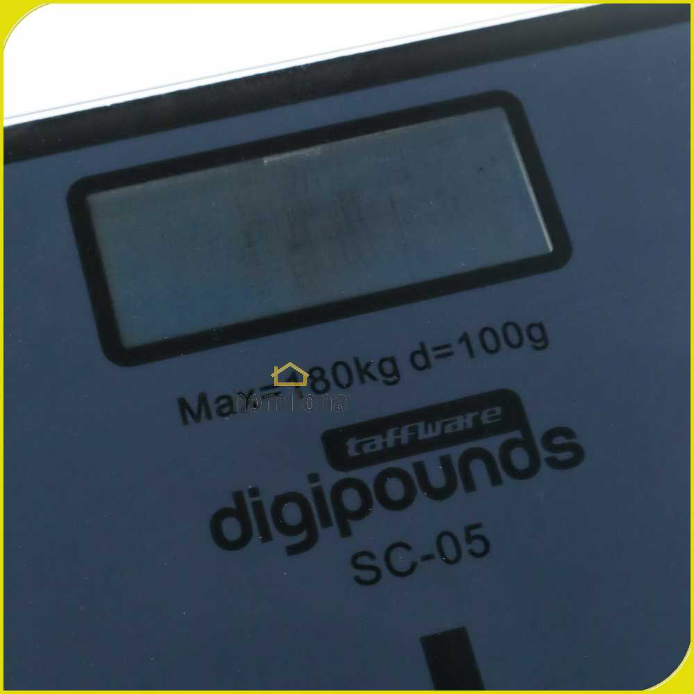 Taffware Digipounds Timbangan Badan Kaca Elektronik 180KG - SC-05