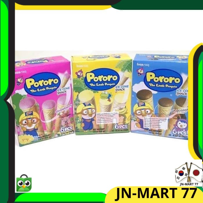 

Widyatmogrosir - Snack Korea Halal/Snack Import Korea Pororo Ice Cone Snack Aneka Rasa