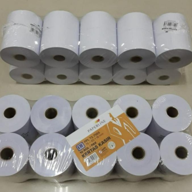 

PAPERLINE KERTAS KASIR / TELLSTRUK 75X65X18 MM 1 PLY / pak