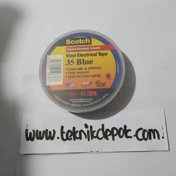 Isolasi Listrik Warna 3M Lakban Lakban Vinyl Listrik Biru 1250 Volt