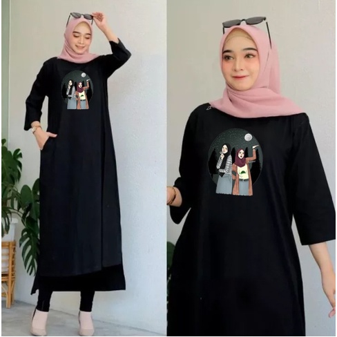 FC - LONG TUNIK HIJAB TUNIK WANITA TERBARU 01 DTF