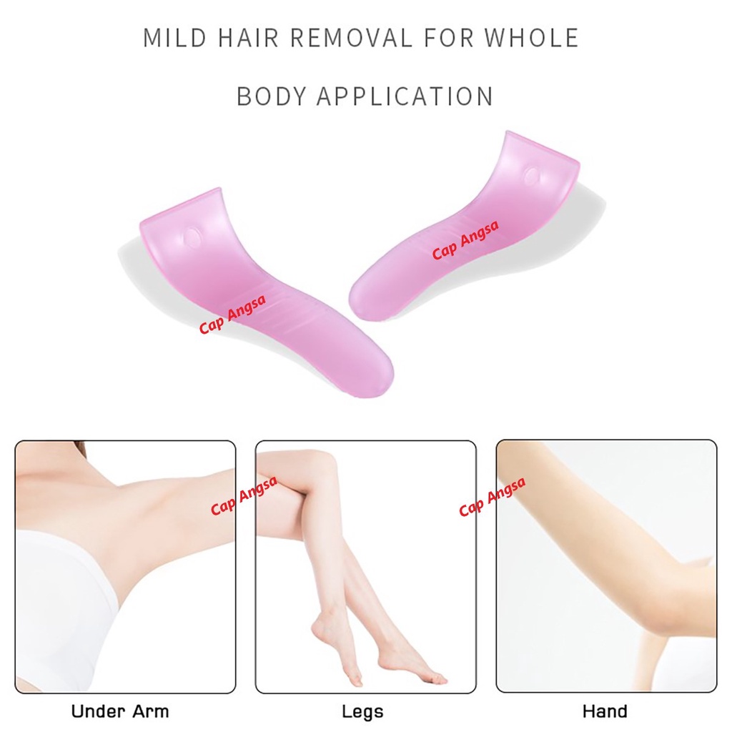 SCRAPER PERONTOK BULU DEPILATORY CREAM SPOON MASK BODY HAIR REMOVAL SCOOP WAX SPATULA PLASTIK