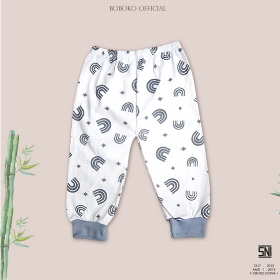 Celana panjang bayi seri kombinasi comfy grey 0-3 bulan