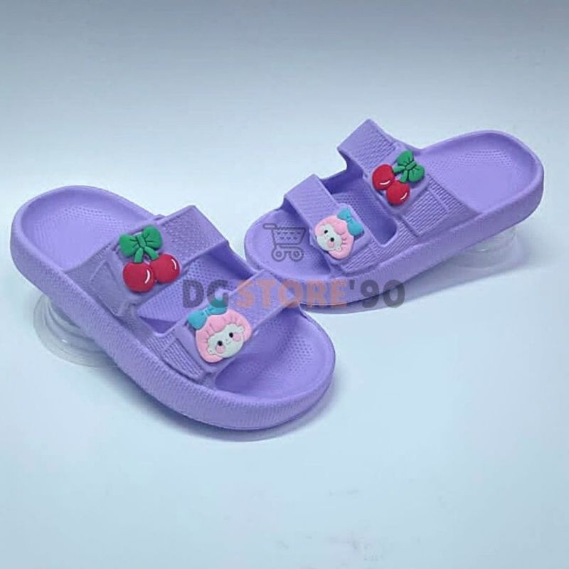 New - Sandal Anak Perempuan Karakter Buah Chery - Uk 30-35