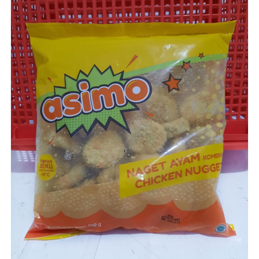 

ASIMO Naget Ayam Kombinasi 500 Gram Chicken Nugget