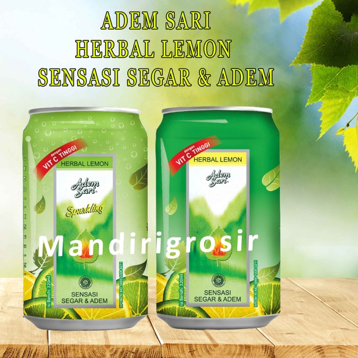 Adem Sari * Sparkling Ching ku * Herbal Lemon * 320ml