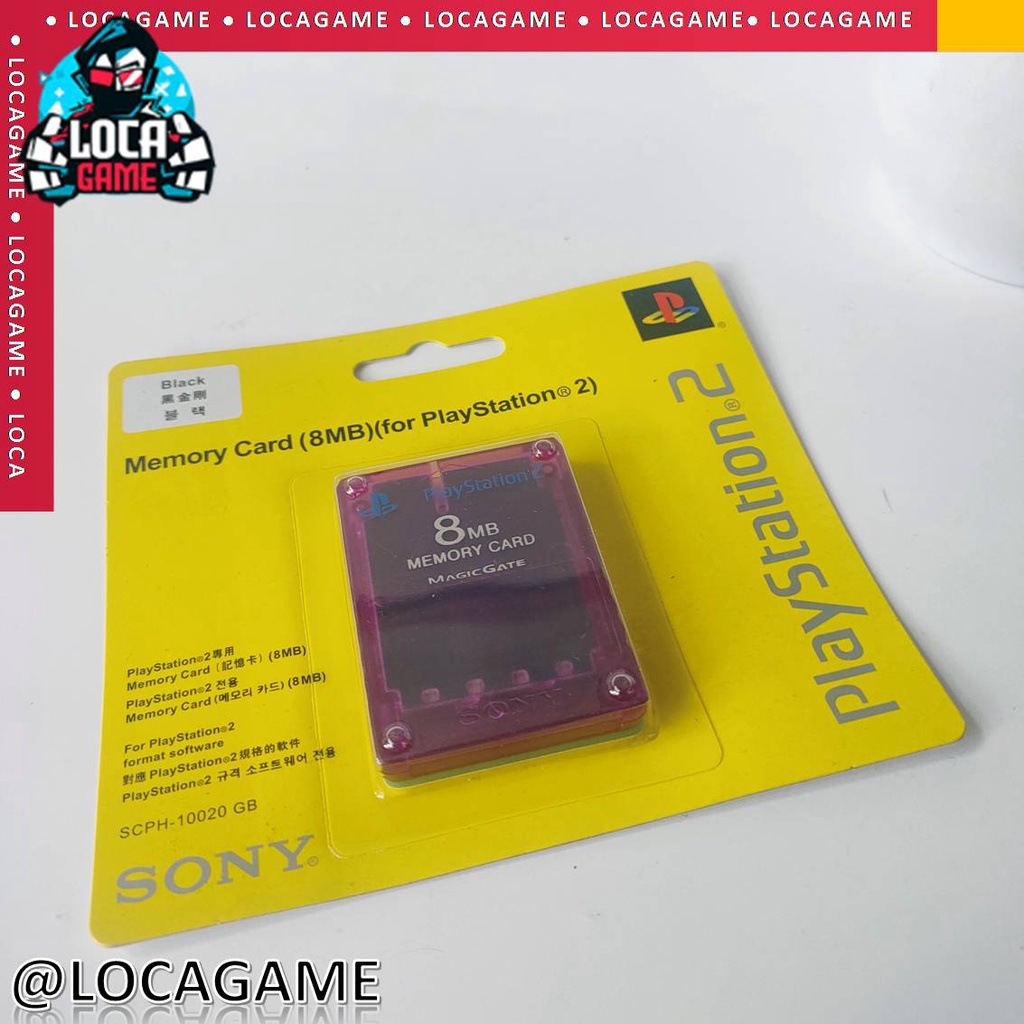 MC MMC MEMORY CARD PS2 8 MB TRANSPARAN LAMPU