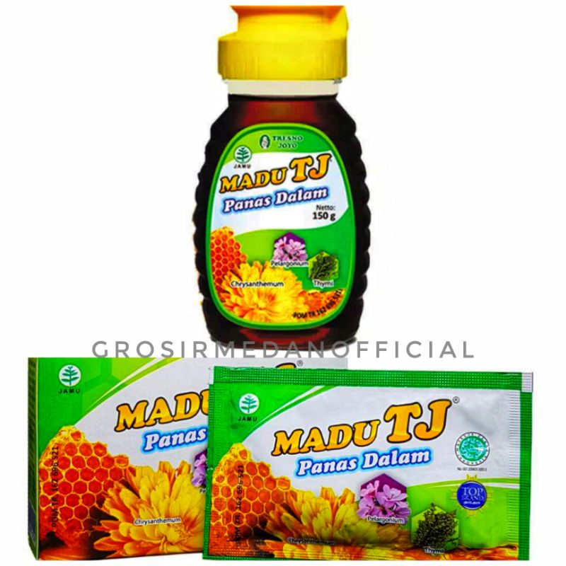 MADU TJ PANAS DALAM BOTOL 150 G DAN BOX ISI 5S - PEREDA PANAS DALAM ALAMI MADU KOMBINASI HERBAL