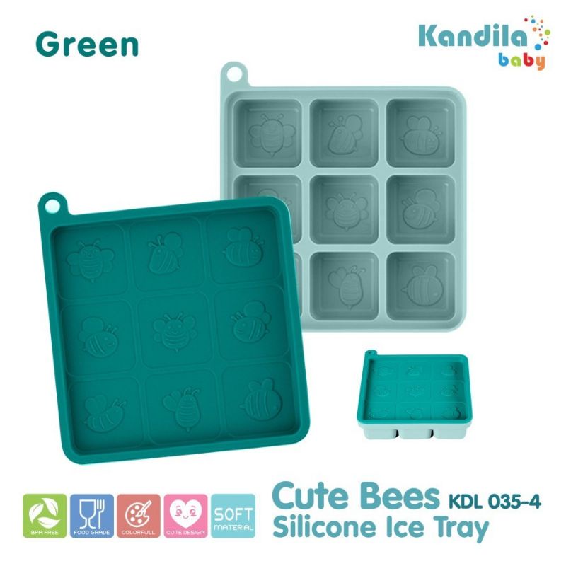 Kandila Baby KDL035-4 Cute Bees Silicone Icetray