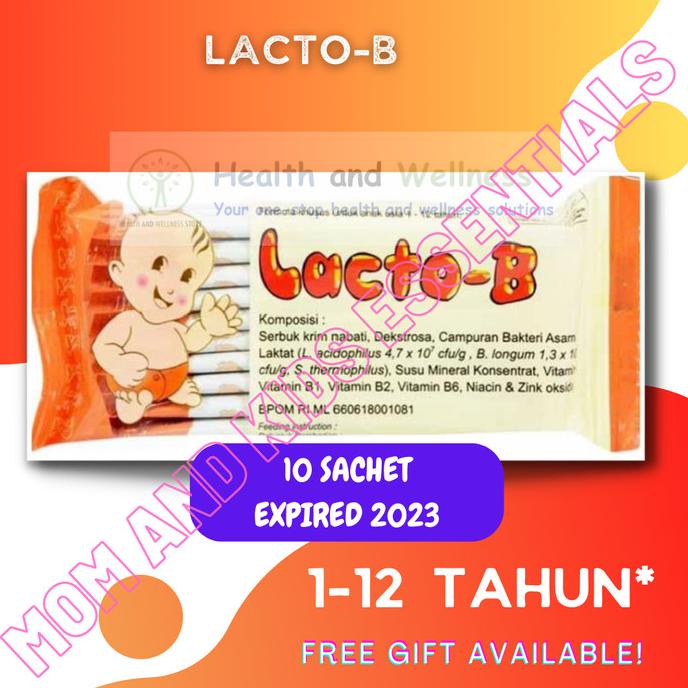Jual LACTO B LACTOB 10 SACHET PENCERNAAN BAYI PROBIOTIK PREBIOTIK LACTO