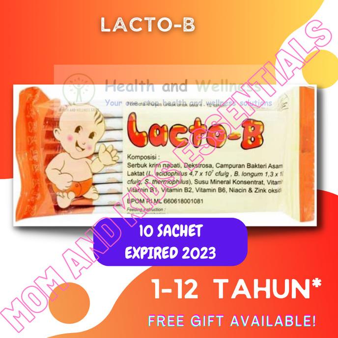 Jual LACTO B LACTOB 10 SACHET PENCERNAAN BAYI PROBIOTIK PREBIOTIK LACTO ...