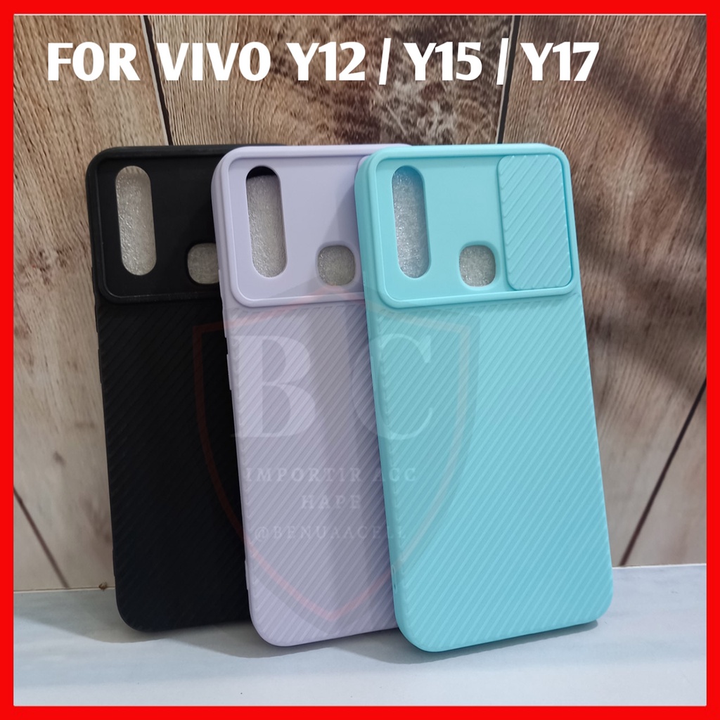 SOFTCASE VIVO V21 5G - CASE SLIDE CAMERA VIVO Y17 Y12 Y15 Y12i V21 5G