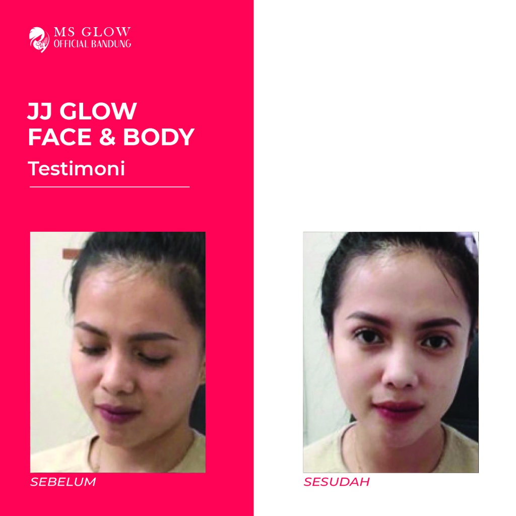 JJ Glow MS Glow Sunscreen / Sunblock Face &amp; Body Cream - By MsGlowBandung